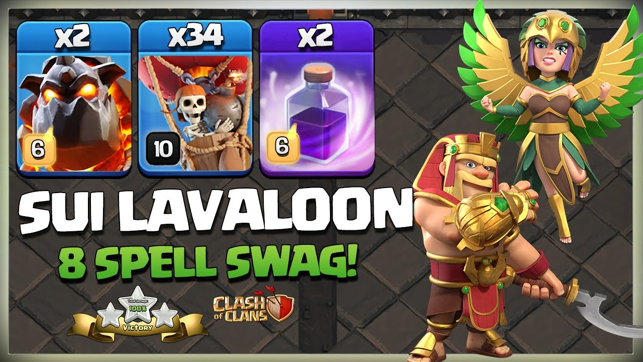 8 Spell Swag! BEST Th15 Sui LaLo Attack Strategy | Learn How to Lalo in TH15 | Clash of Clans coc