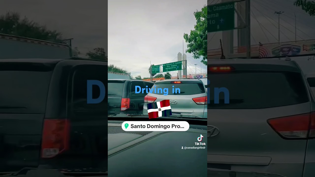 #Driving in #SantoDomingo #DominicanRepublic. Heading to #PuntaCana #CanadianGirlInTheDominican