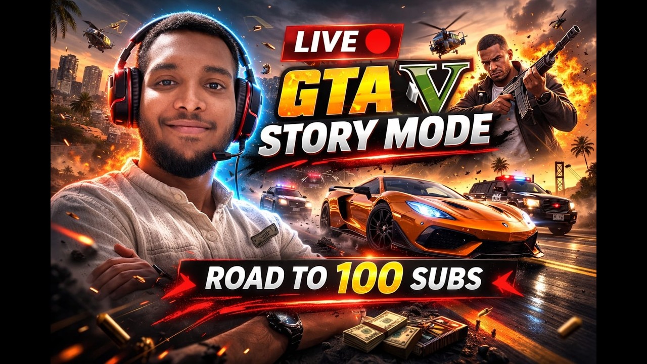 LIVE GTA STORY MODE | Road to 100 Sub ! #live #gta  #viral #gaming #pcgames #explore