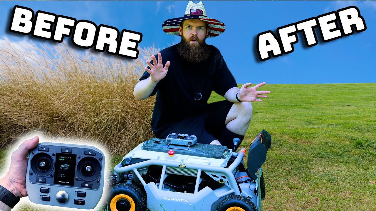 Я протестировал газонокосилку с дистанционным управлением