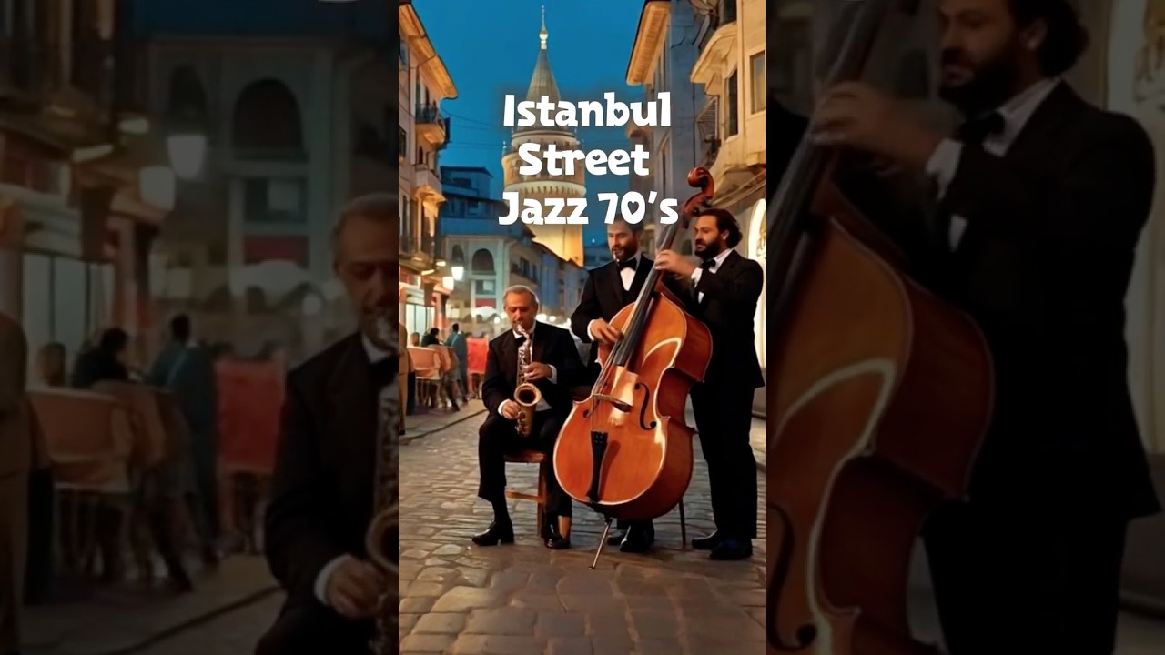 Vintage tones, urban silhouettes, and timeless street world jazz mood. A cinematic 1970s Istanbul.