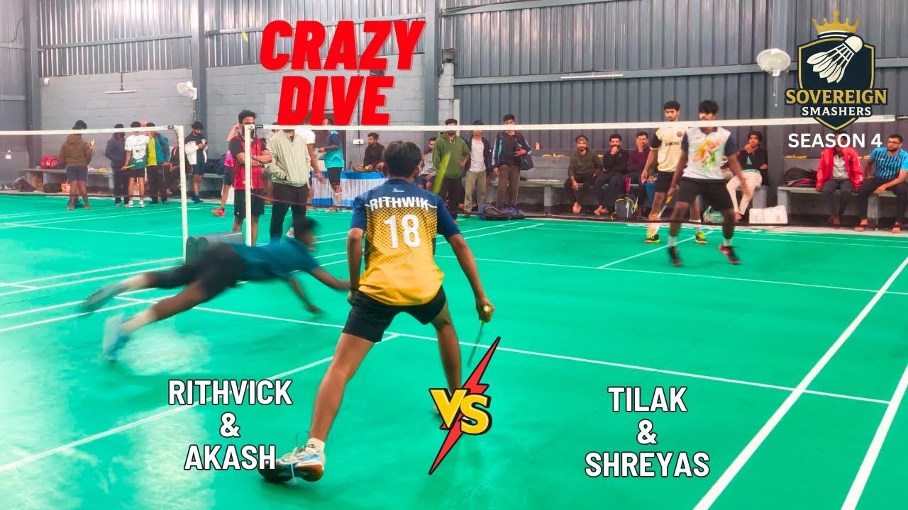 Rithwik & Akash vs Tilak & Shreyas | Sovereign Smashers Season 4 Intermediate+ Doubles