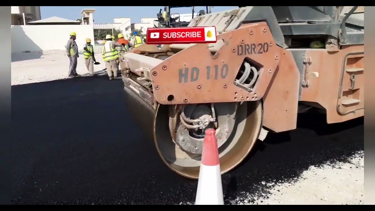 Asphalt Laying & Compaction over Temporary Road Access 