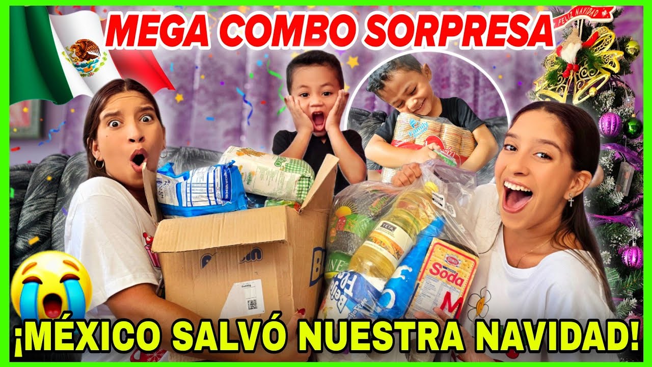 ¡UNA NAVIDAD🎄 SALVADA😭 POR MEXICO🇲🇽!INVALUABLE COMBO DE COMIDA ¡FAMILIA CUBANA🇨🇺 NO PUEDE CREERLO🥺! 