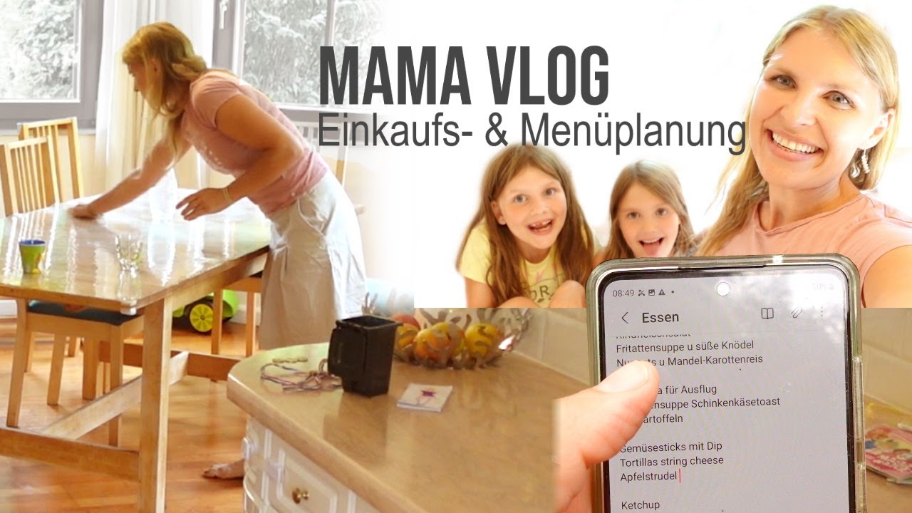 Wie ich meine Einkaufsplanung und Menüplanung mache - Vlog