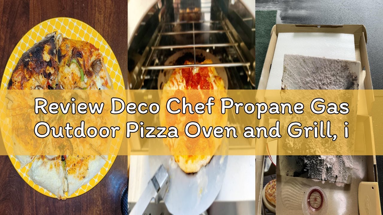 Review Deco Chef Propane Gas Outdoor Pizza Oven and Grill, includes Peel, Stone, Grill Rack, and Bui