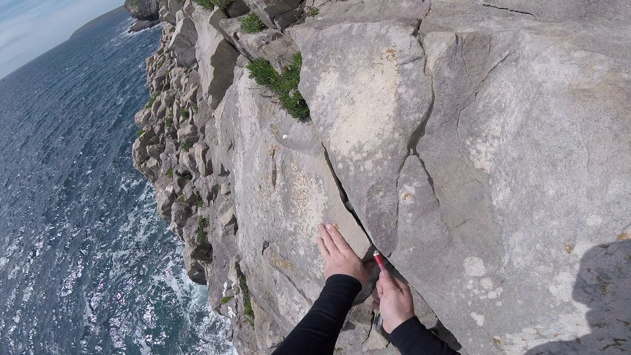 my first trad lead climb swanage