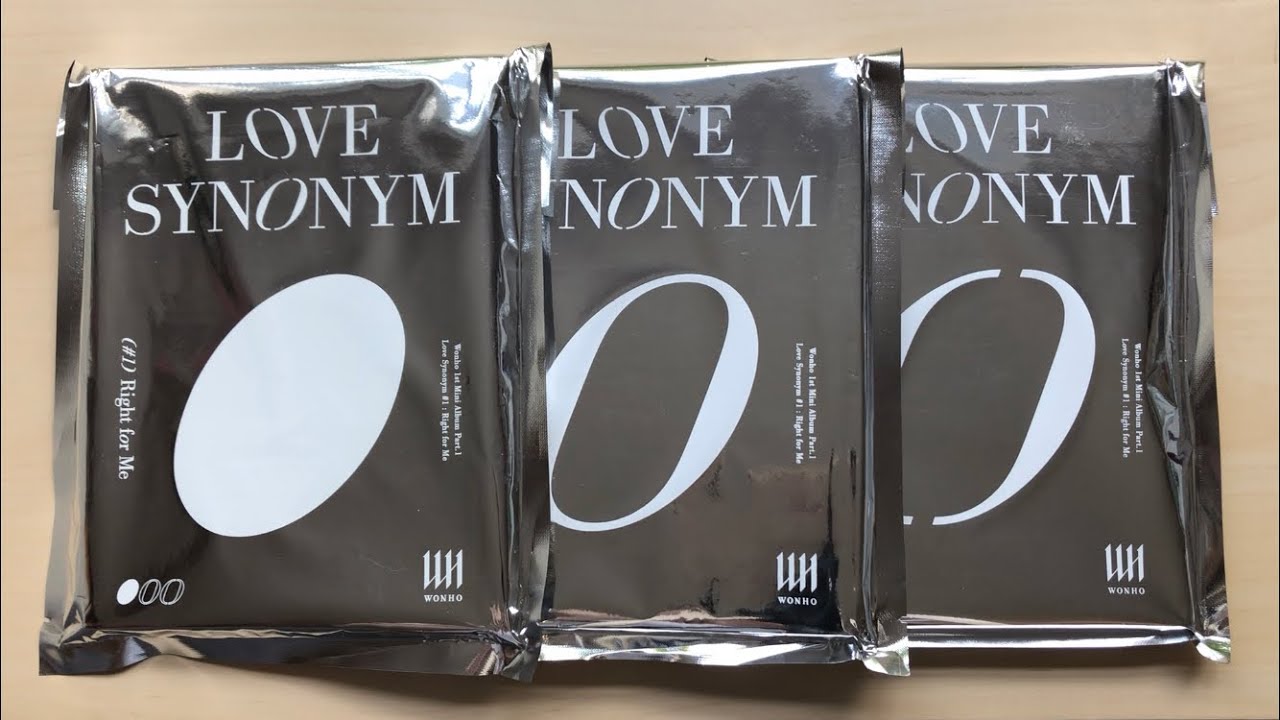 ♡Unboxing Wonho 원호 1st Mini Album Love Synonym #1 Right for Me (Ver. 01, 02 & 03)♡