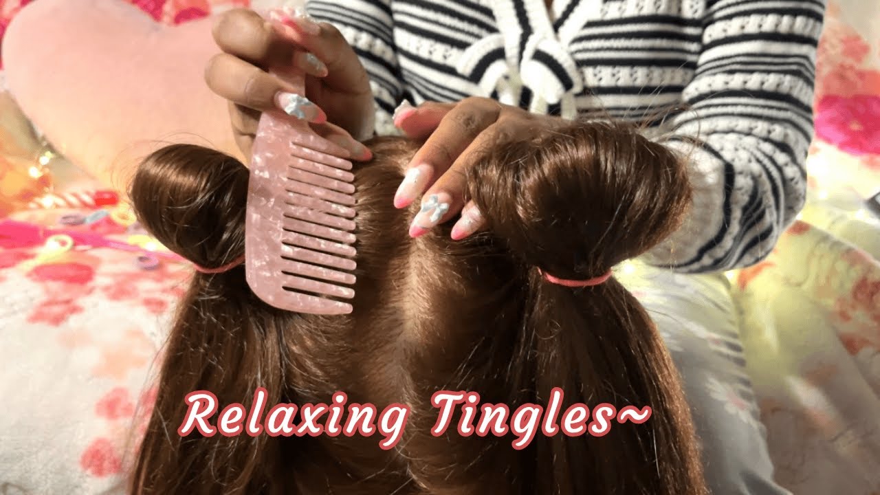 Cozy Sleepover ASMR Roleplay 🧸🌸 | Hair Combing & Scalp Scratching 💇‍♀️ | No Talking