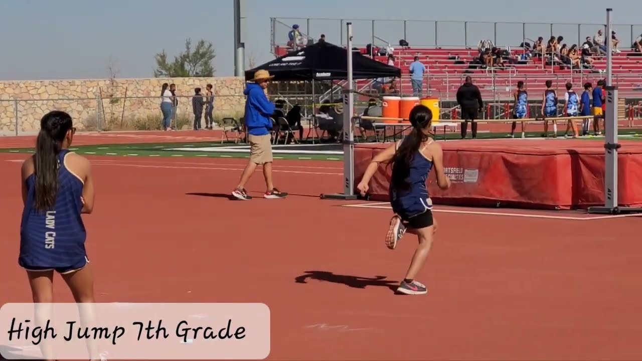 High Jump  7th Grade  Middle Schoool. Tornillo Texas