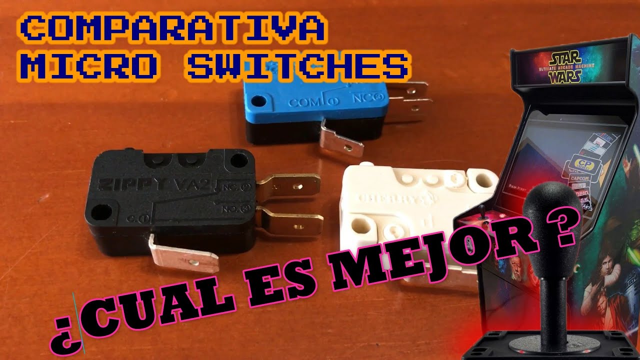 COMPARATIVA Micro Switch para botones en recreativa arcade. Cual es mejor?