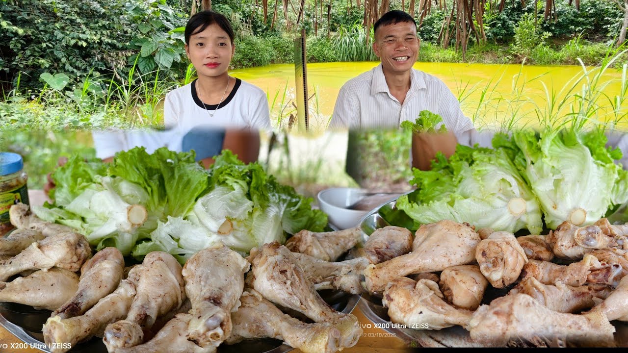 TRẬN ĐẤU KINH HOÀNG ll THI ĂN MỖI NGƯỜI 3,5KG ĐÙI GÀ VÀ RAU SỐNG - THẮNG NHẬN 3TRIỆU 