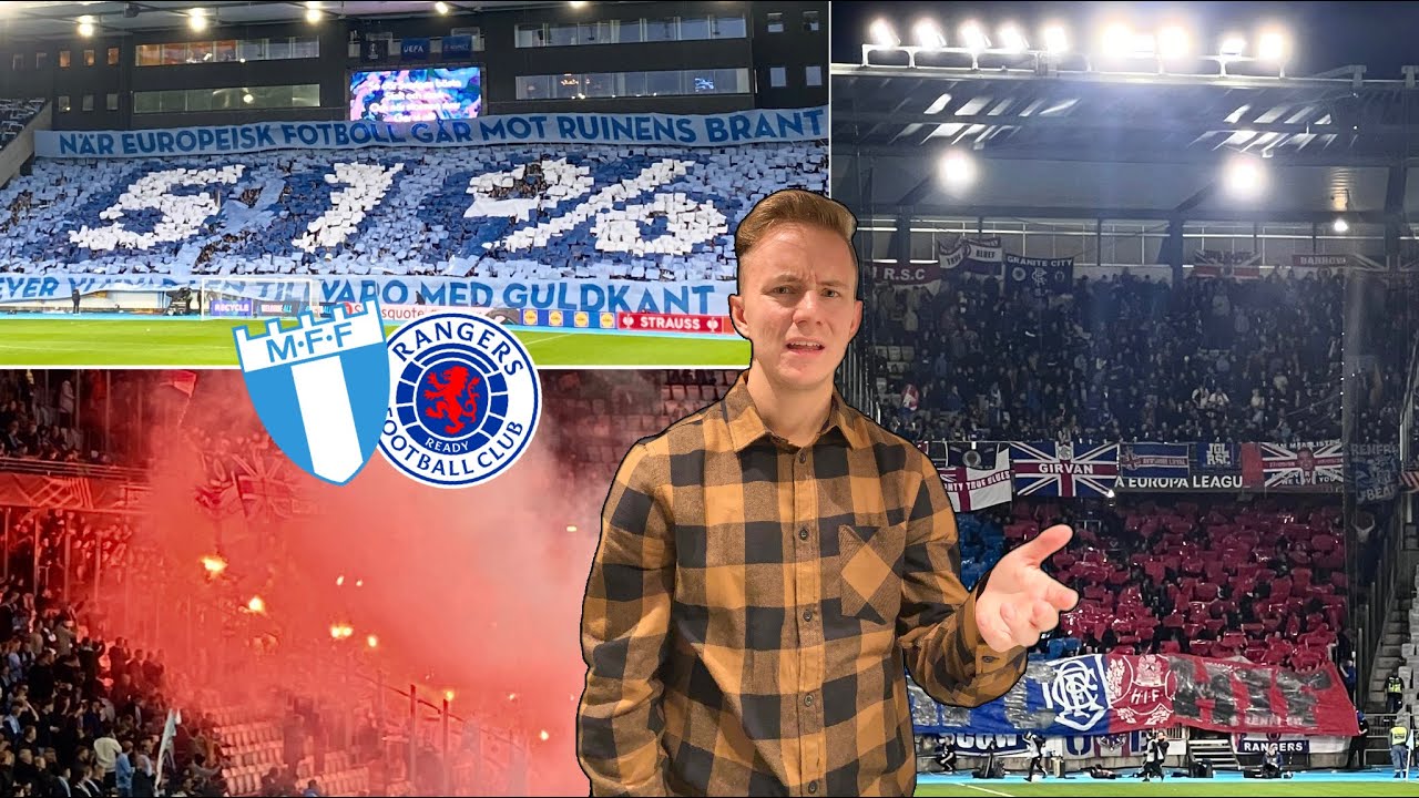 Chaos, Pyro, Friendship Tifo as Rangers Outclass Malmö | MALMÖ FF - RANGERS FC matchday experience