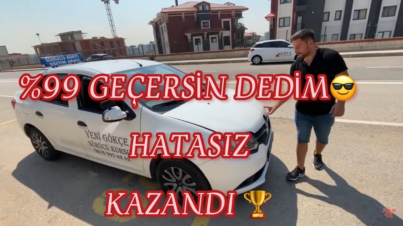 GERÇEK DİREKSİYON SINAVI MUHAMMET GEÇER Mİ?? DENEMELER BAŞLASIN👍🏼👍🏼#ehliyet #direksiyonsınavı