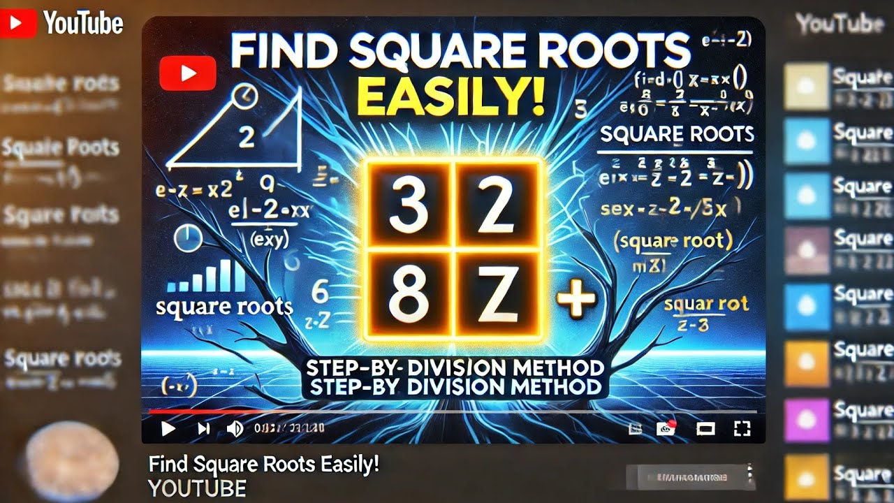 Finding square root by division method|HSTR GPSTR TET CTET 