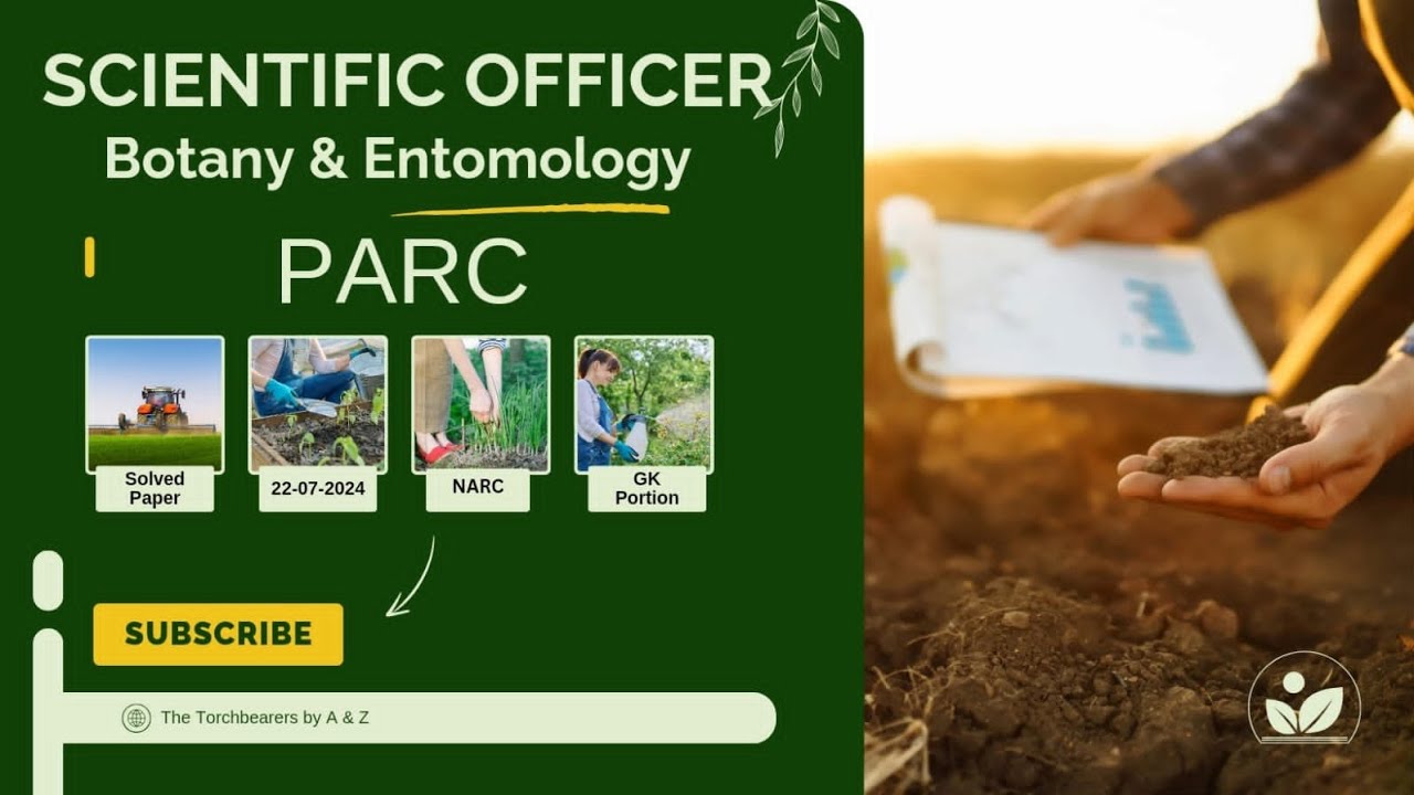 Scientific Officer | PARC | Solved Past Papers | 22-07-2024 | GK Portion | TAZ Vlogs