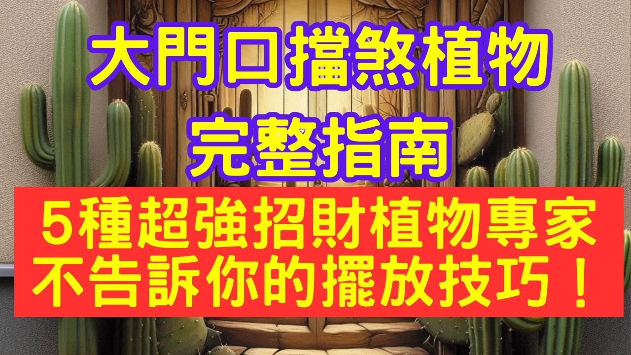【風水秘訣大公開】大門口擋煞植物完整指南：5種超強招財植物立即改善家運財運，專家不告訴你的擺放技巧！