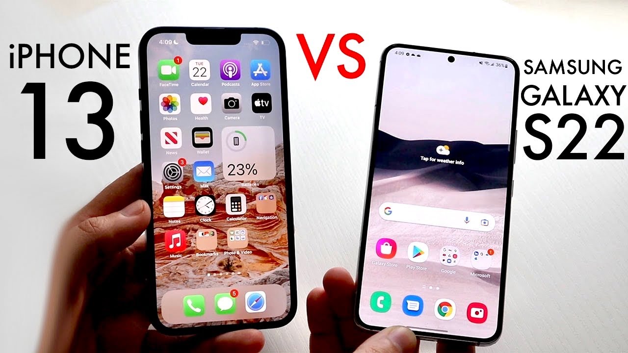 Samsung Galaxy S22 против iPhone 13! (Сравнение) (Обзор)