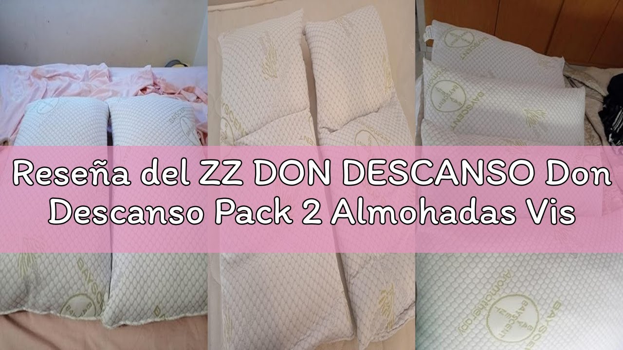 Reseña del ZZ DON DESCANSO Don Descanso Pack 2 Almohadas Viscoelástica de Copos 70cm, Firmeza Media,