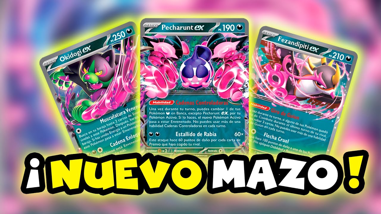¡NUEVO mazo de PECHARUNT EX y amigos llega a Pokemon TCG! Turbo y poderoso - Fabula Sombría