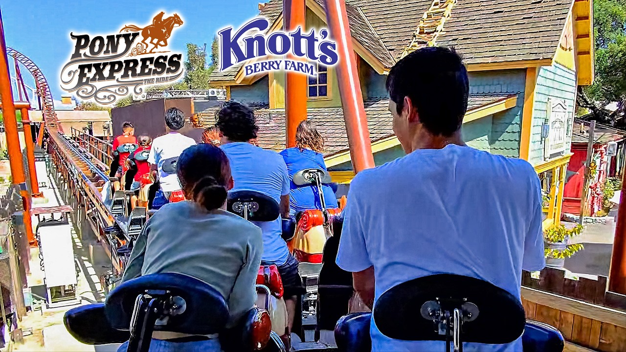 September 2025 Pony Express Roller Coaster On Ride POV Knott's Berry Farm