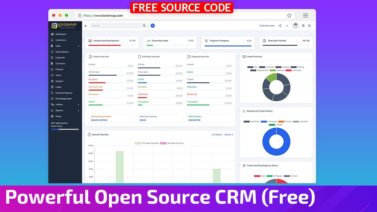 Полноценное CRM-программное обеспечение на PHP и MySQL | Настройка PHP-скрипта Perfex CRM | Скачать исходный код бесплатно