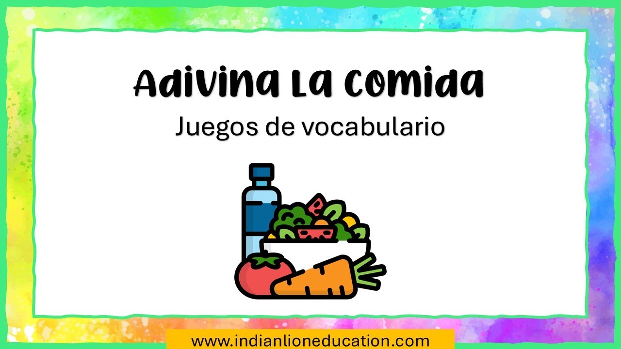 Juego quiz adivina la comida en español ele