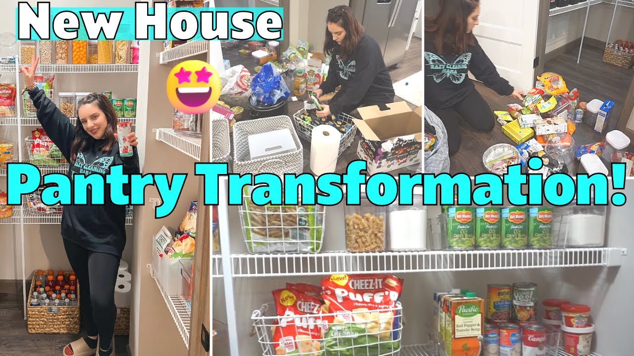 NEW HOUSE PANTRY MAKEOVER 2022 | PANTRY ORGANIZING IDEAS | Extreme Transformation + Organization