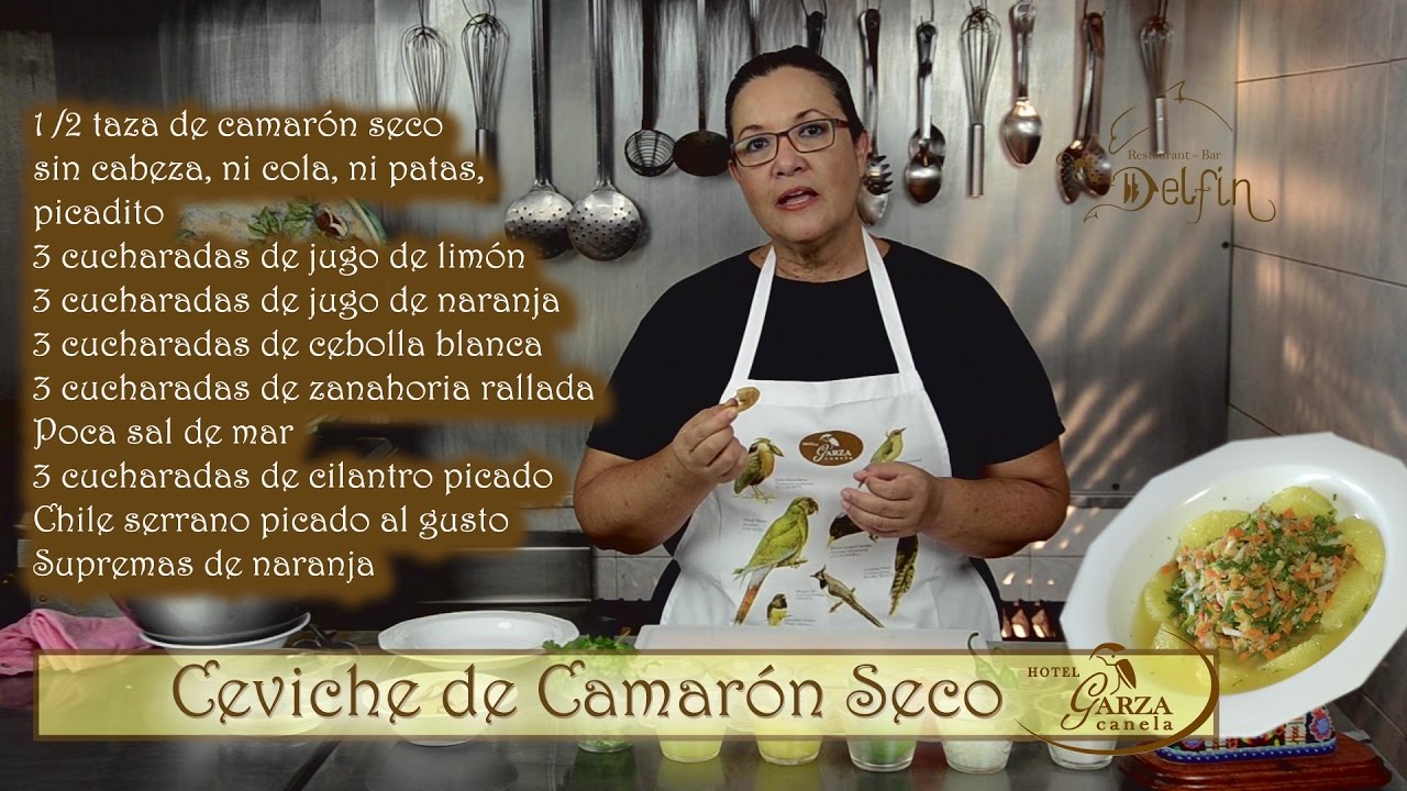 Ceviche de camaron seco
