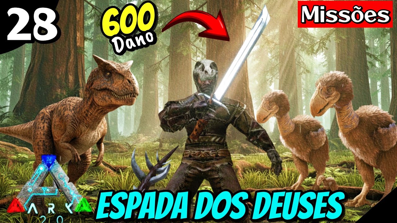 ESSA ESPADA É ROUBADA! 600 DE DANO NO ARK MOBILE 😆 100 DIAS NO BRUTAL De volta as origens #arkmobile