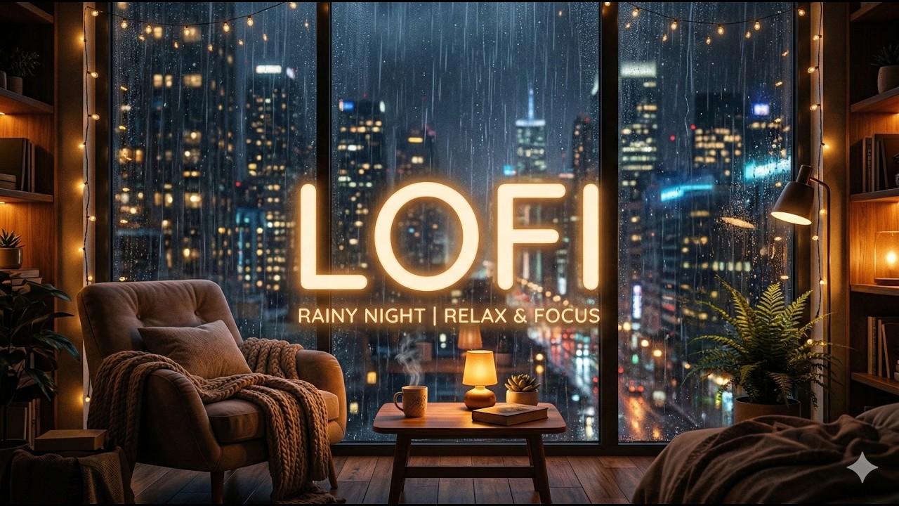 Relaxing Lofi Music for Calm Night Study | Cozy Night Vibes