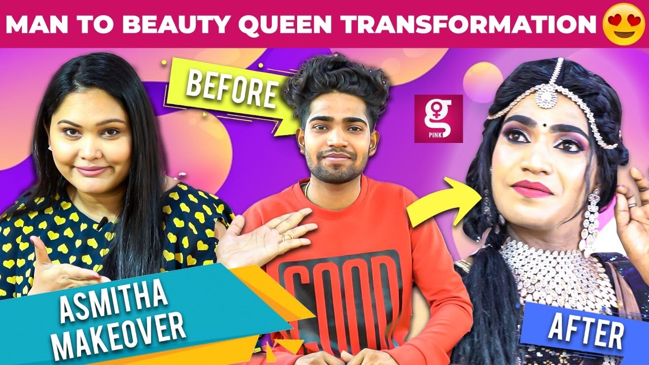 WOW😍: Boy To Girl Makeup Transformation By Asmitha Makeover Artistry | Makeup Tricks