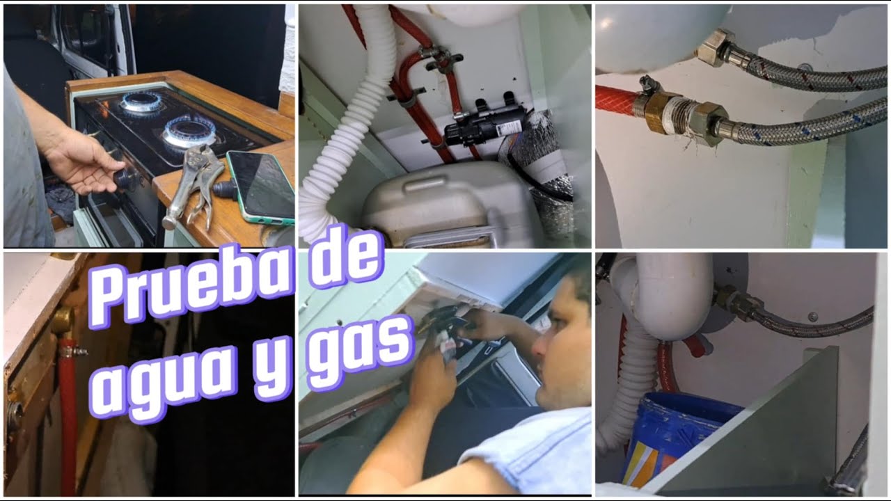 🚐 Camperización de Trafic 👉🏽 Prueba de AGUA Y GAS ❌️ Fue difícil acertar con la bomba de agua 💧💦