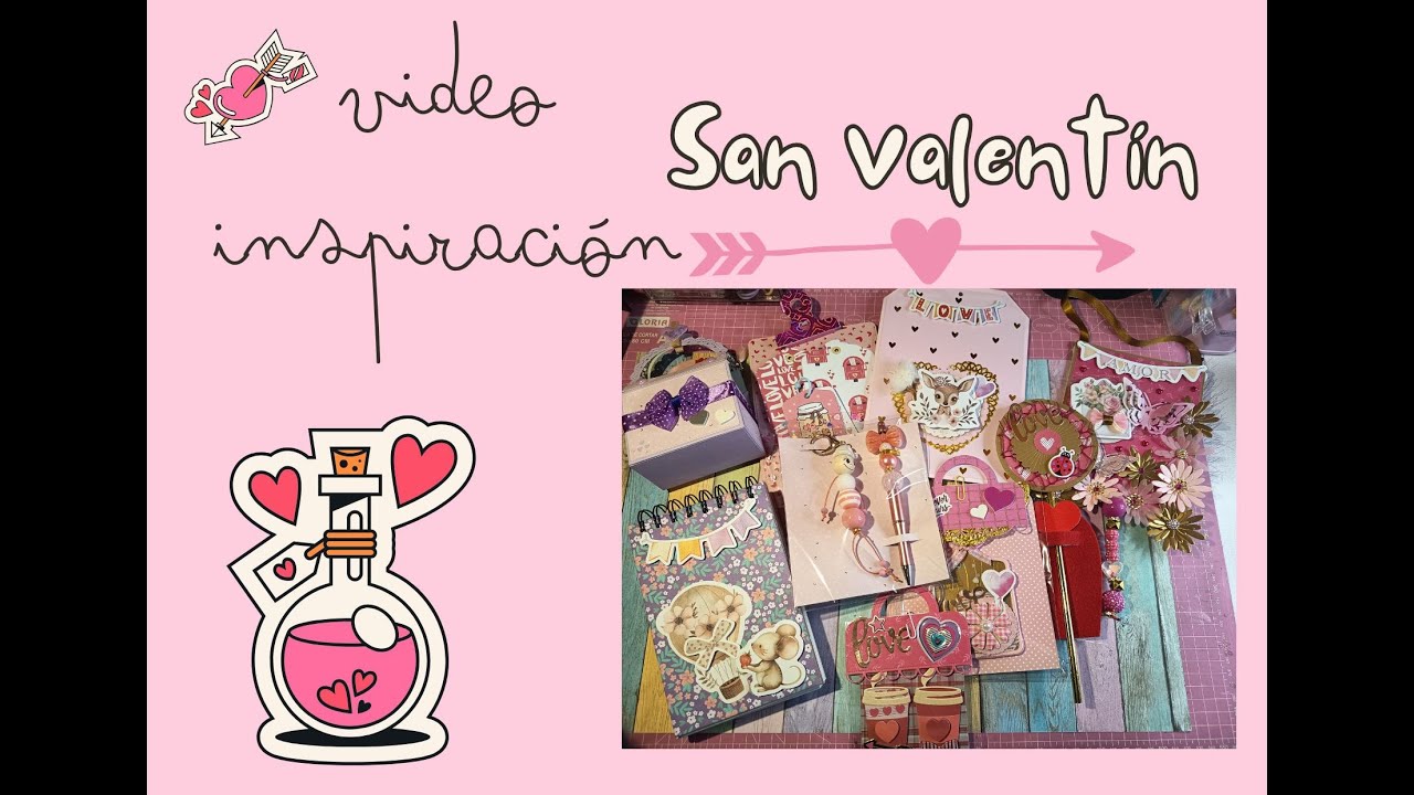❤❤Vídeo inspiración con y sin troqueles de SAN VALENTÍN #scrapbooking #diecuts #temu ❤❤😀💕