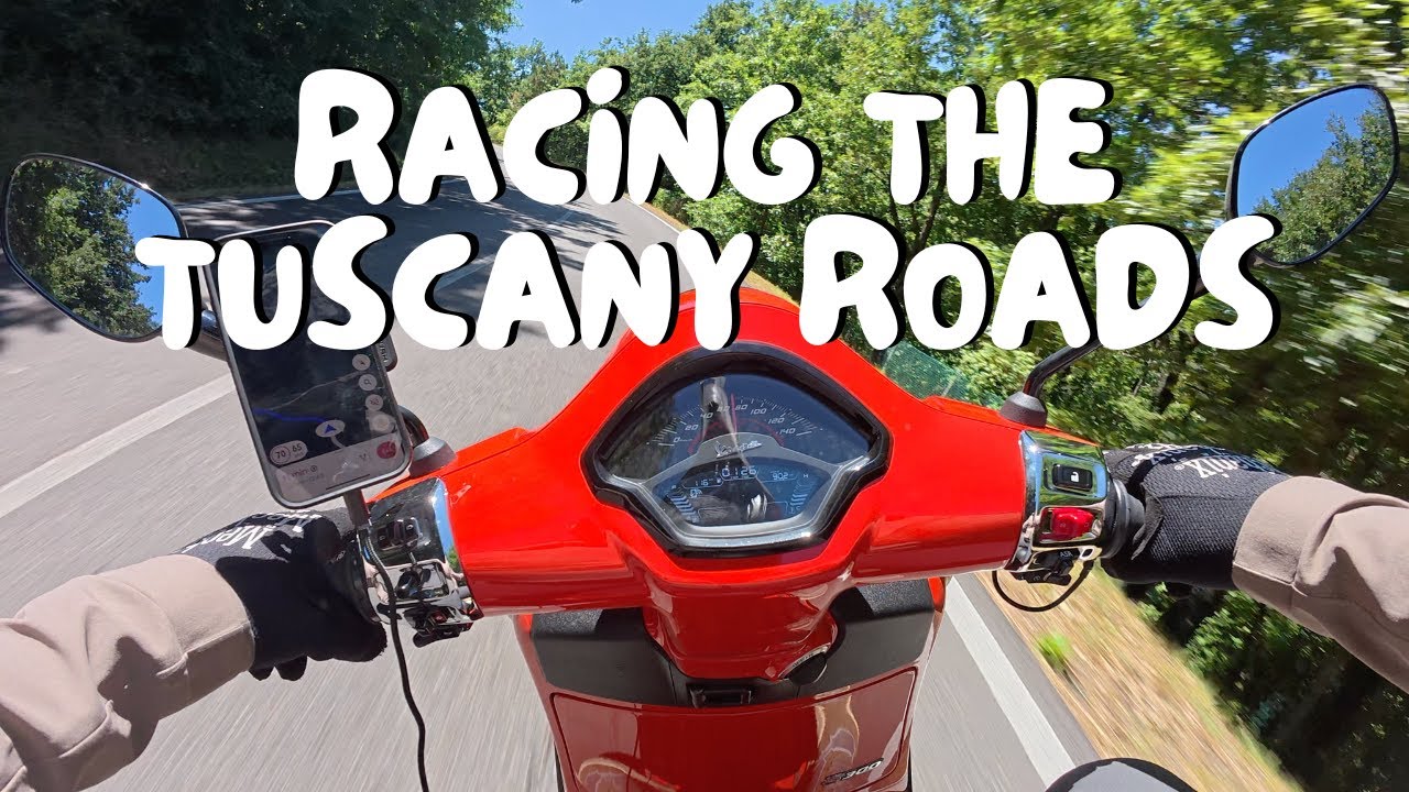 AMAZING MOUNTAIN ROAD FROM REGGIO EMILIA TO TOSCANA. #vespagts300