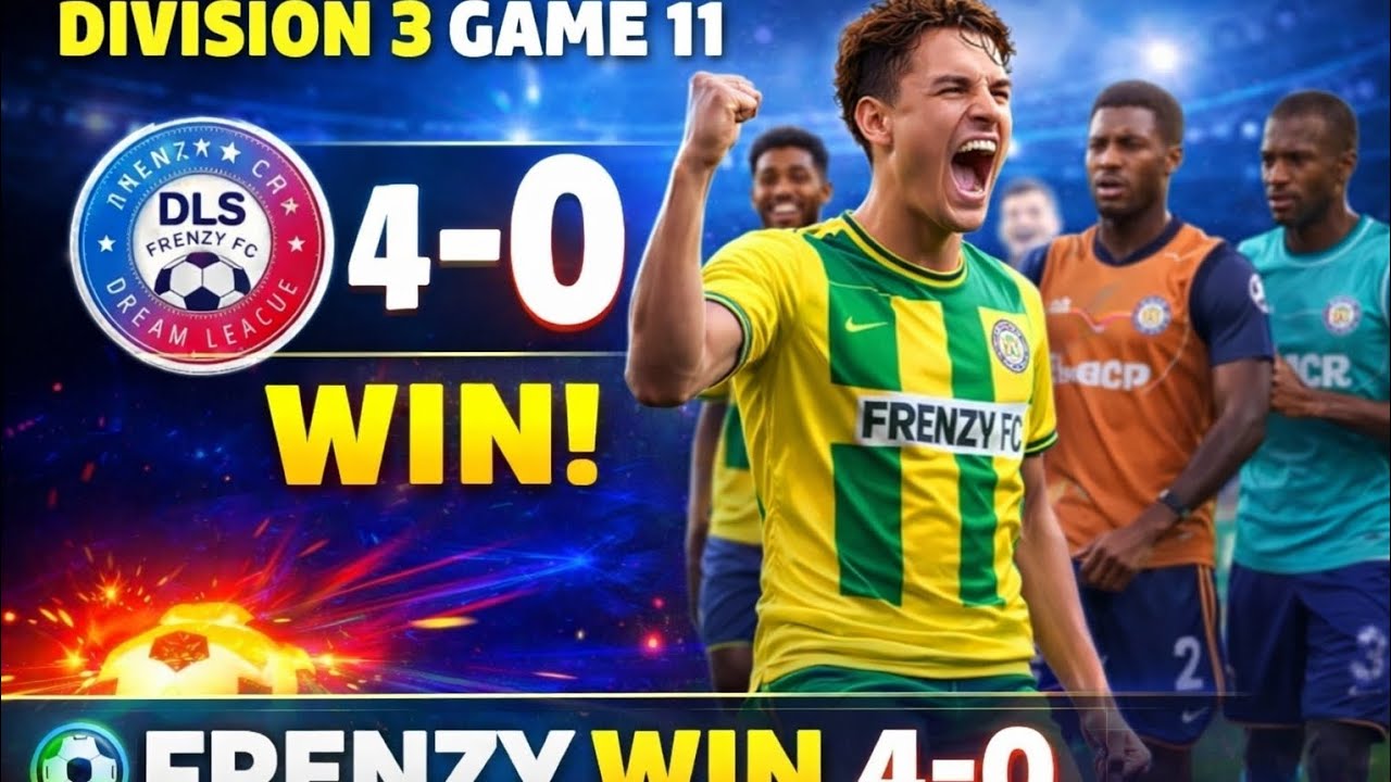 Unstoppable Frenzy FC! 💥 4-0 Victory | Division 3 Game 11 DLS 26 