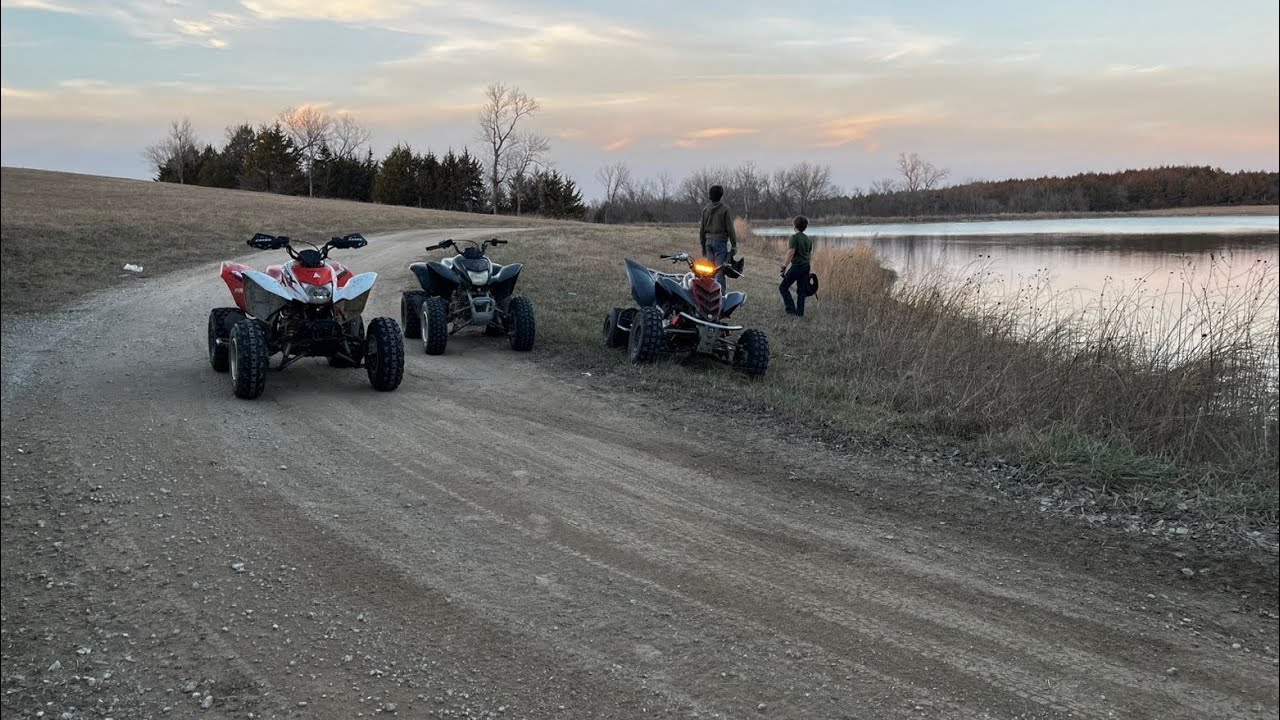 Atv hillclimbs on a Trx250x and raptor 700