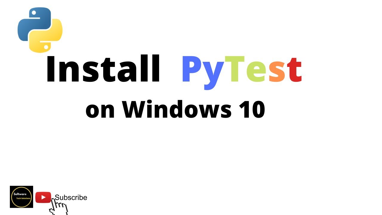 How to install PyTest on windows 10