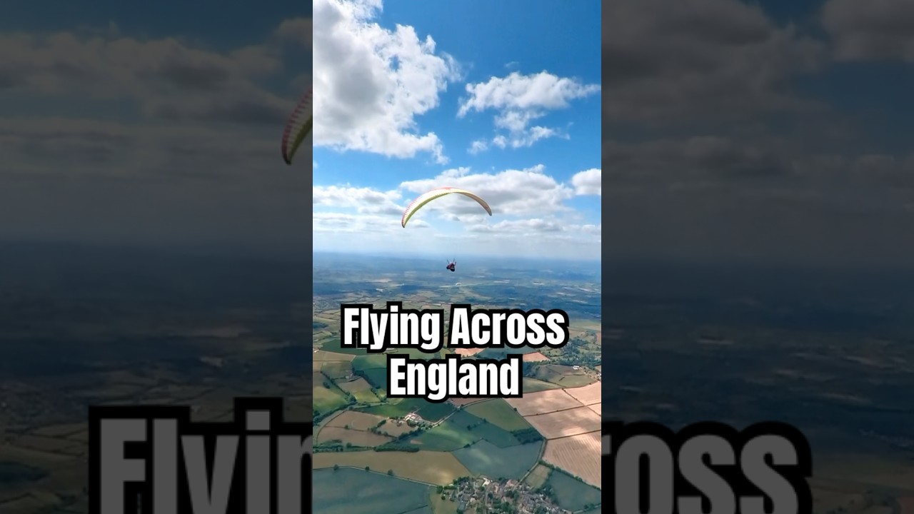 An amazing day paragliding across England #paragliding #alpina4 #shorts #adventure #flying #malvern