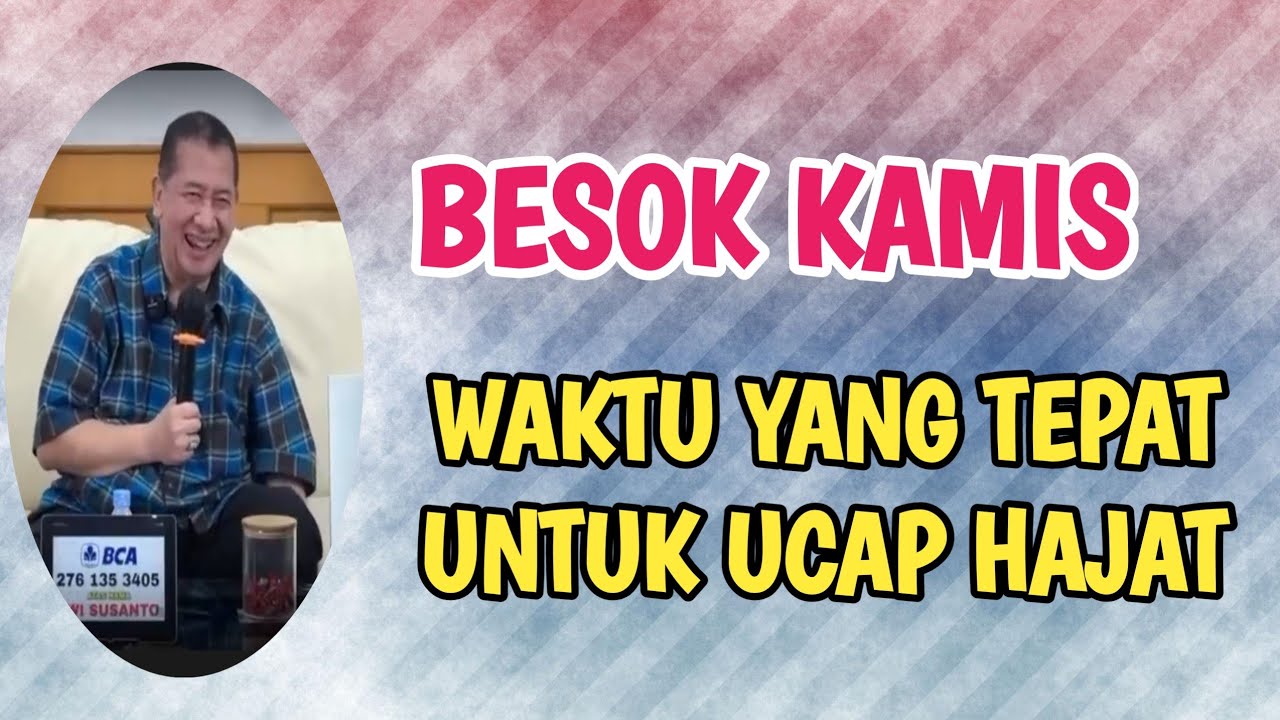 KEBETULAN BESOK KAMIS  SAATNYA BACA INI AGAR APA HAJATMU TERKABUL..#ilmurday 