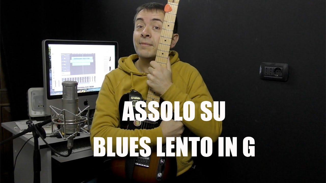 Lezioni di chitarra: Assolo su blues lento in G