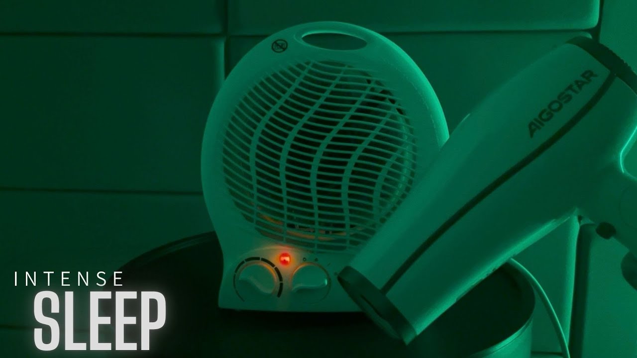 SLEEP is SO MUCH BETTER with COMBO - FAN HEATER and HAIR DRYER SOUND (ASMR)