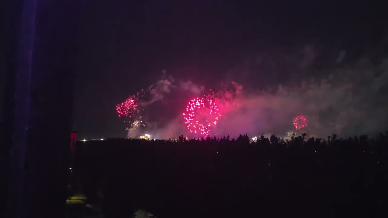 Universal Epic Universe Grand Opening Firework and Drone Show Outside of Park