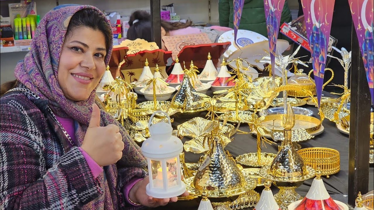 (إضاءة وزينة رمضانية) جعلت مطبخي يلمع بأجواء(الشهر الكريم)