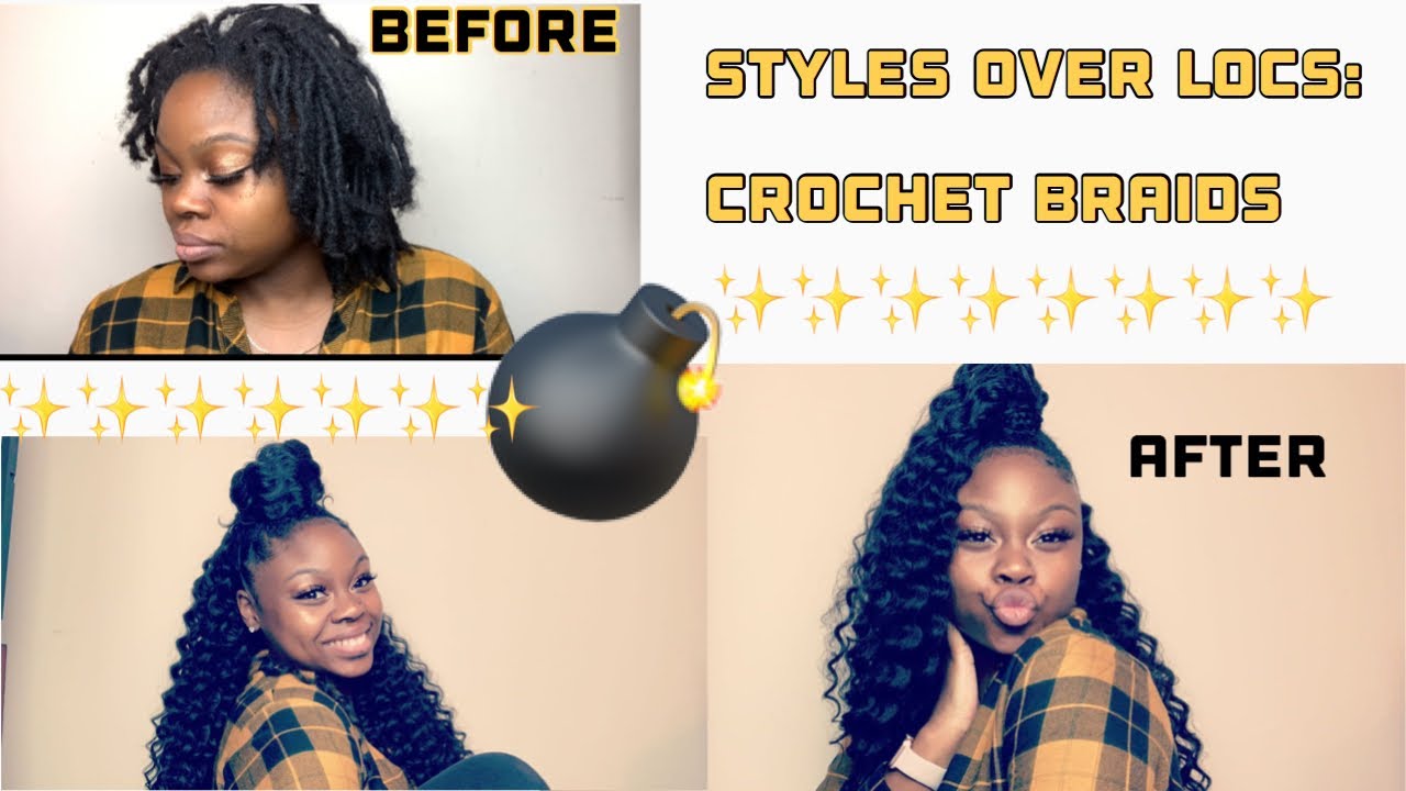 CROCHET BRAIDS OVER LOCS USING HARLEM 125 KIMA RIPPLE DEEP | ONLY $18!?