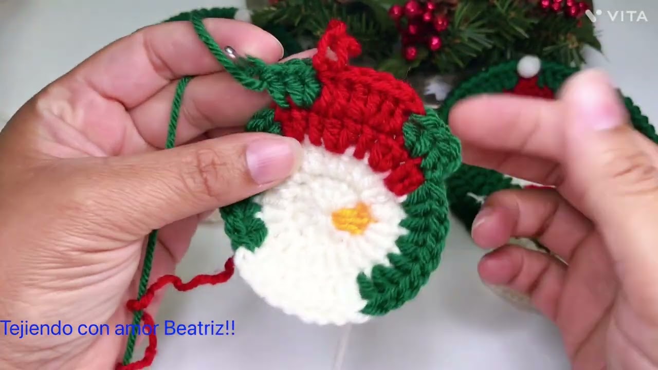DECORATE WITH ME! Amazing idea for crocheted Christmas coasters for your home! 🎄