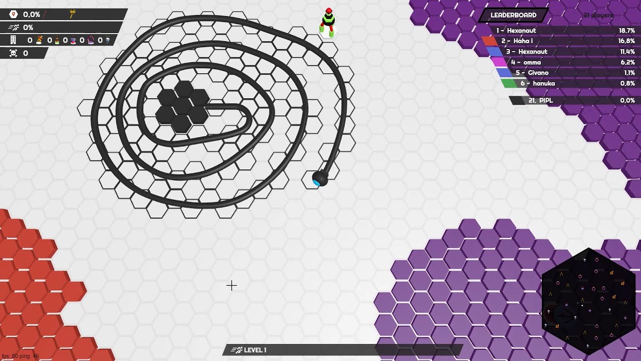 This player - Hexanaut is a bit of a sharpie! But I taught him a lesson!