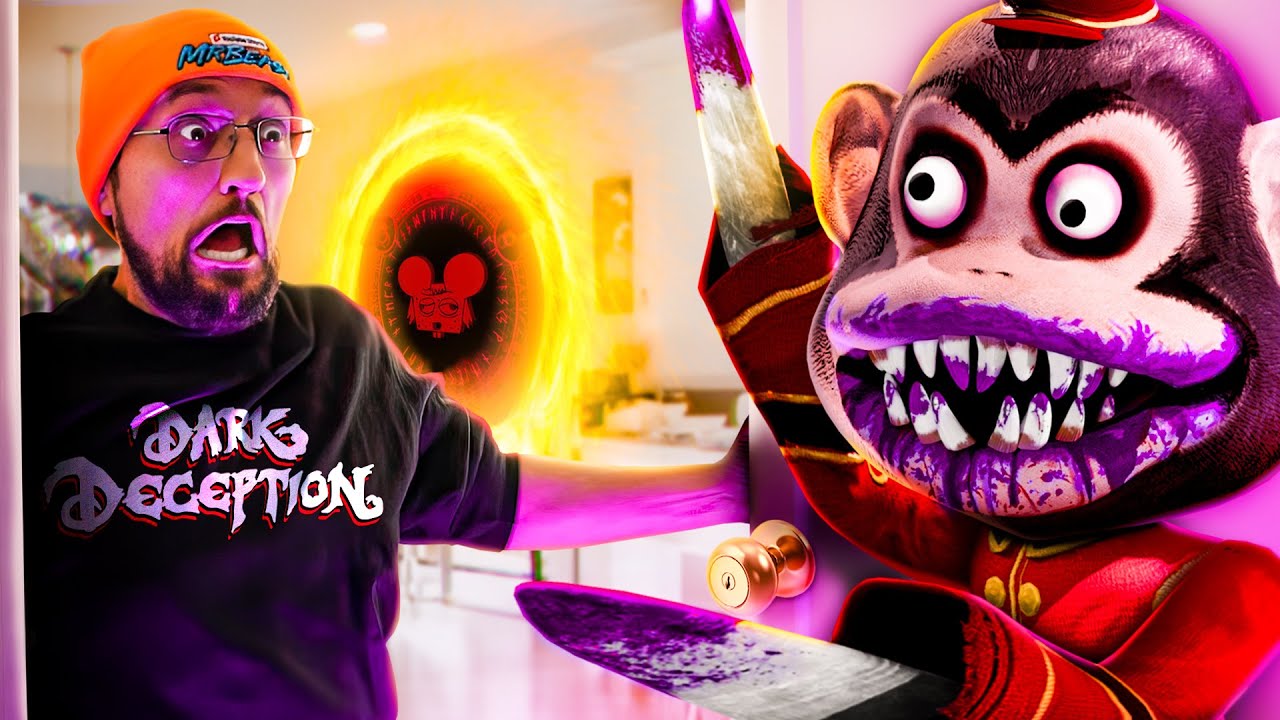 Dark Deception IN MY HOUSE! (New Rat Boss & Chimpy Chippa's Level) FGTeeV