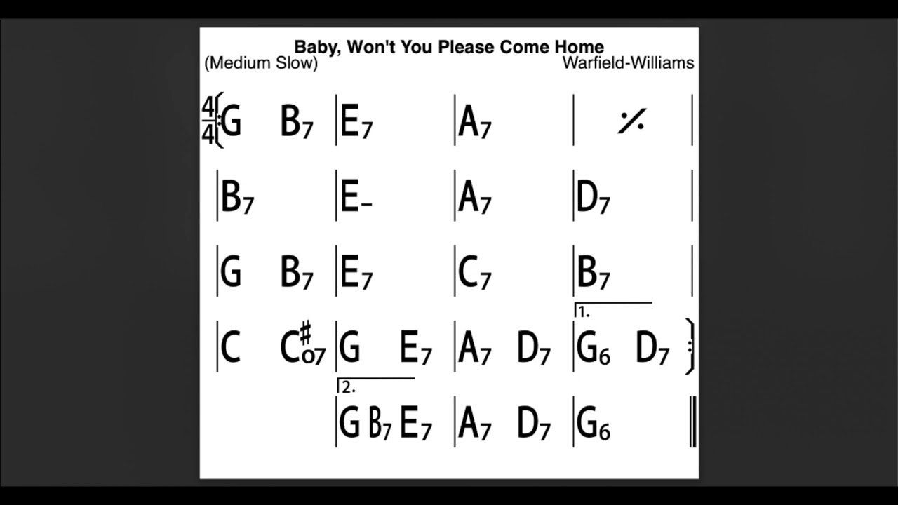 [IRealPro Bass] Baby, Won't You Please Come Home