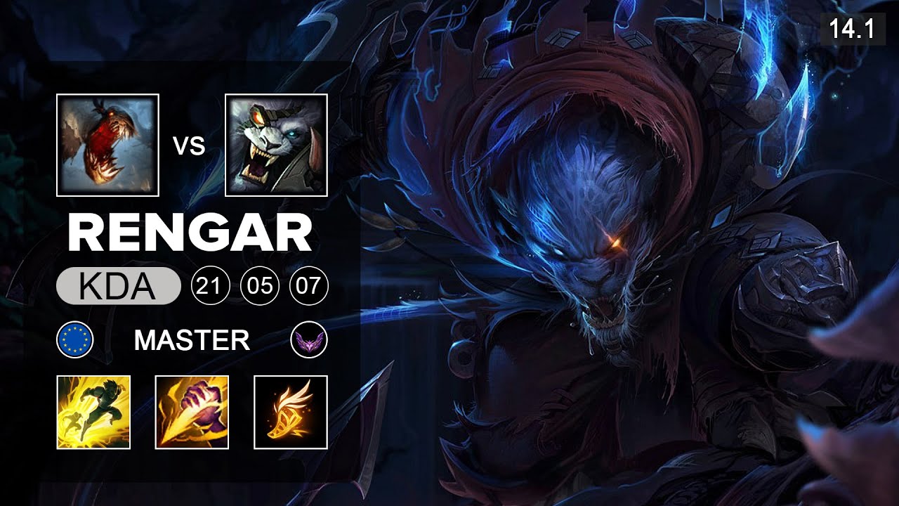 Rengar vs Fiddlesticks Jungle - EUW Master - Patch 14.1 Season 13
